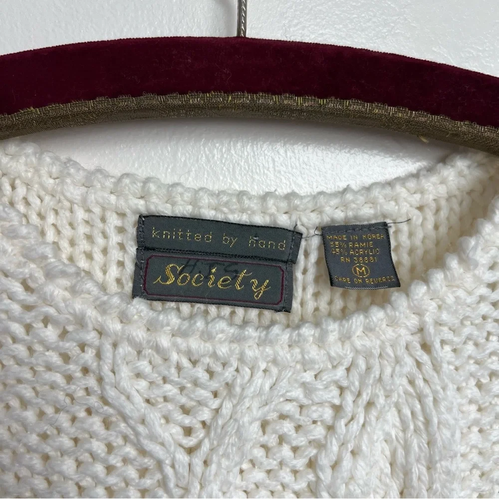 Vintage Vine Pullover Knit Sweater Vest
